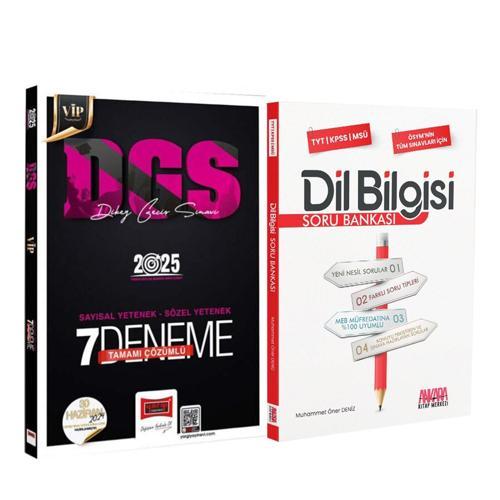 Yargı 2025 DGS VİP Sayısal Sözel Yetenek 7 Deneme ve AKM Dil Bilgisi Soru Bankası Seti 2 Kitap