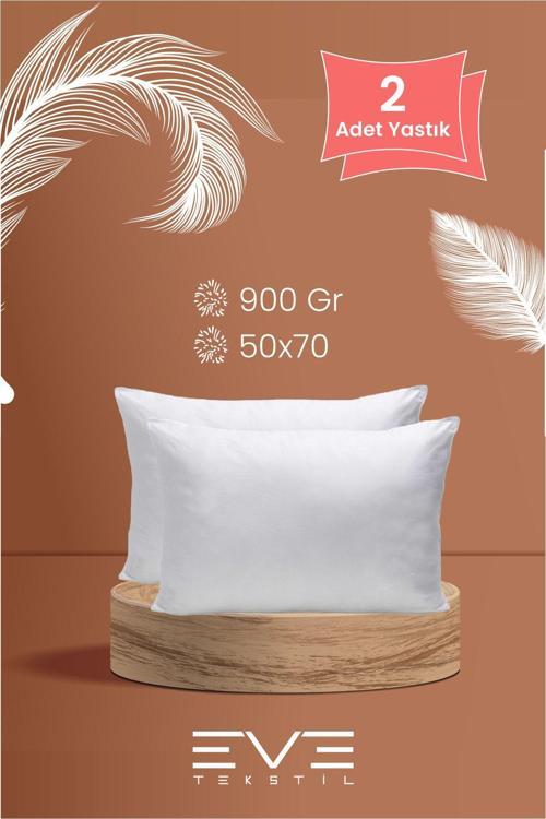 2 Adet Pollycotton Silikon Yastık 50 X 70 Cm 900 gr