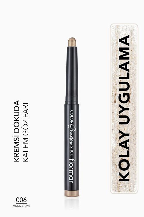 Suya Dayanıklı Işıltılı Kalem Far -Color Shadow Stick - 006 Moonstone-8682536039468