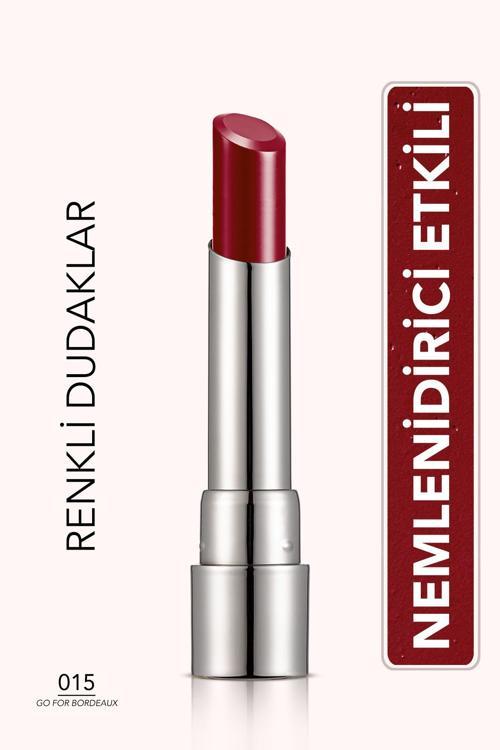 Nemlendirici Parlak Ruj - Sheer Up Lipstick - 015 Go For Bordeaux - 8682536012133