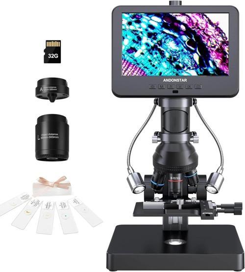 AD266S 20X-5000X HDMI Dijital Mikroskop, 5 Lens 2160P