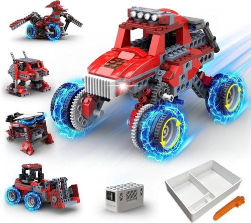 8'i 1 Arada Elektrikli Motorlu Canavar Kamyon Araba Yapım Seti - 240 Parça