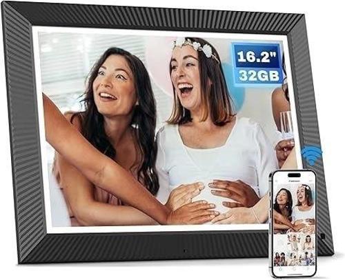 16.2 Inc Büyük Dijital Resim Çerçevesi 32 GB 1258 x930 IPS HD - Retro