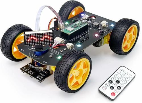 4WD Araç Kiti (Dahil) Raspberry Pi Pico W İçin