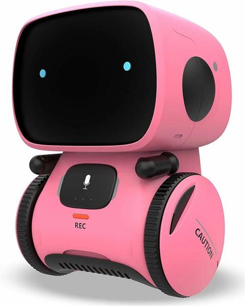 Dokunmatik Sensörlü İnteraktif Akıllı Robotik - Pembe