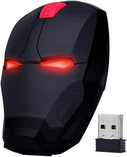 Kablosuz Iron Man Mouse 2.4G Optik - Silver