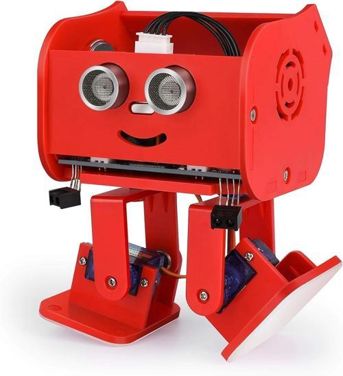Penguin Bot İki Ayaklı Robot Kiti Uyumlu - Kırmızı