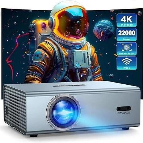 WiFi6 ve Bluetooth 5.3 ile 4K, 22000L Telefon/TV//HDMI/USB 1080P
