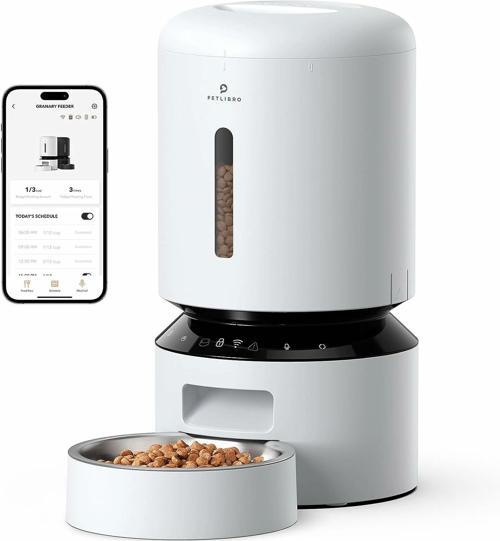 PETLIBRO Otomatik Kedi Maması Dispenseri, 5G WiFi - Beyaz