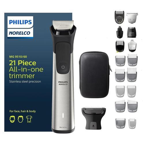 Norelco Multigroom Serisi 9000, 21 parça Erkek Bakım Seti MG9510/60