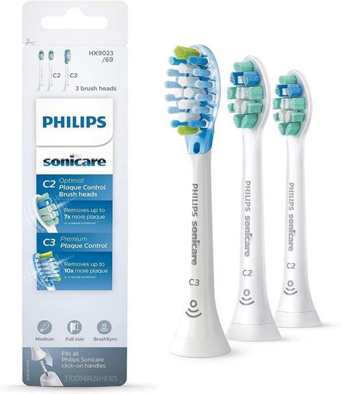 Sonicare Diş Fırçası Başlıkları, C3 Premium ve C2 Optimal - HX9023/69