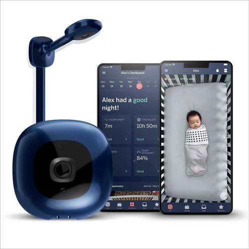Pro Akıllı Bebek Monitörü ve Duvar Montajı - 1080p - Mavi