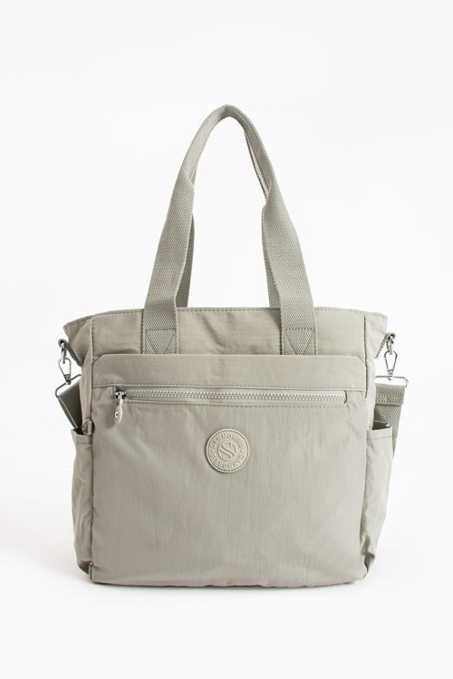 Kadın Büyük Boy Bölmeli Suya Dayanıklı Paraşüt Kumaş Çapraz ve Omuz Askılı Çanta