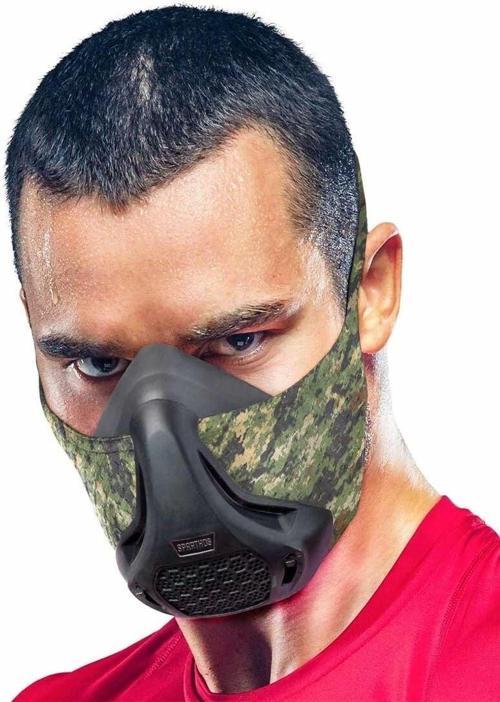 Eğitim Maskesi - Yüksek İrtifaları Simüle Edin - Askeri Kamuflaj