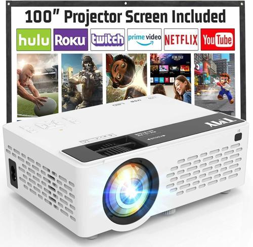 Mini - Yükseltilmiş 9500 Lümen Bluetooth Projektör - 100 Inc