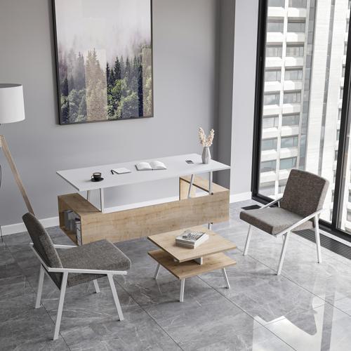 İrony Ofis İki Adet Tekli Koltuk Beyaz
