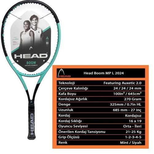 Boom MP L 2024 Kordajsız Tenis Raketi