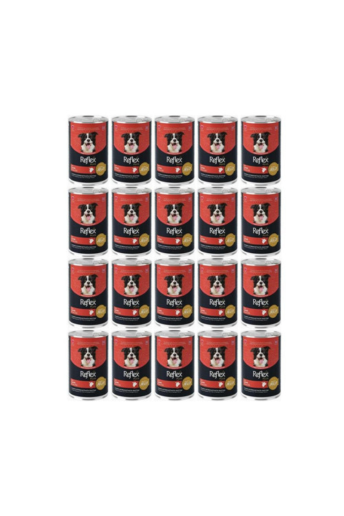 Plus Jöle İçinde Et Parçacıklı Kuzu Etli Yetişkin Köpek Maması 400 Gr*20 Adet