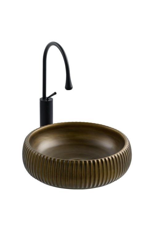 Tezgahüstü Lavabo (Haki Yeşil) E-4161C