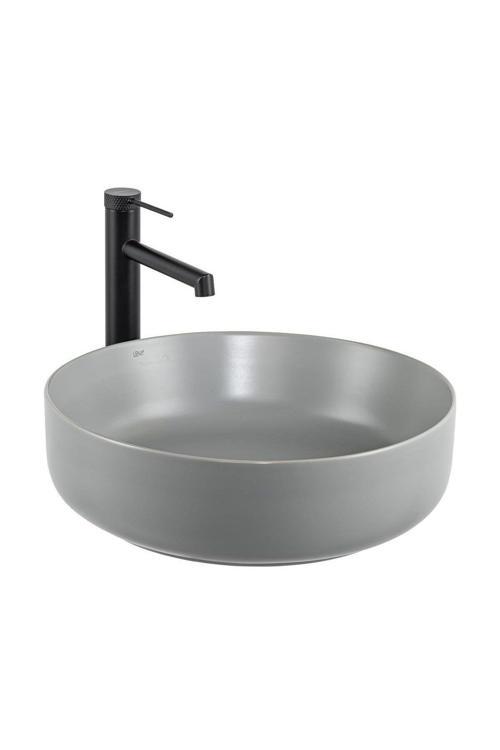 Tezgah Üstü Lavabo (Mat Gri) E-W1201Mg