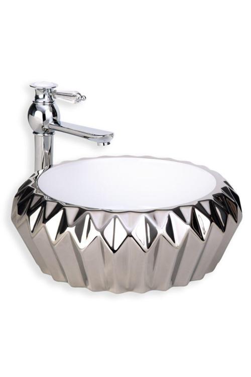 Eva Banyo E-8233 Tezgah Üstü Porselen Lavabo