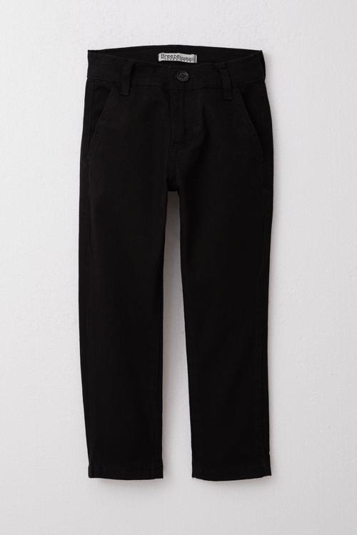 Erkek Çocuk Pantolon Gabardin Basic 3-7 Yaş, Siyah