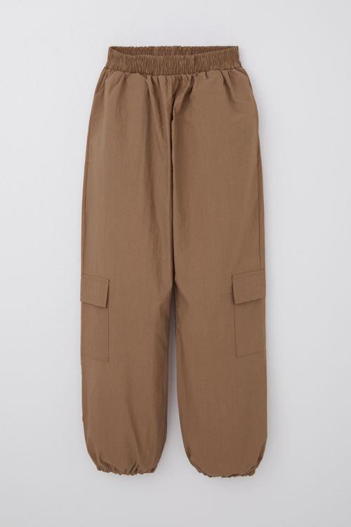 Kız Çocuk Paraşüt Jogger Paça Pantolon Kargo Cep 7-12 Yaş, Kahverengi