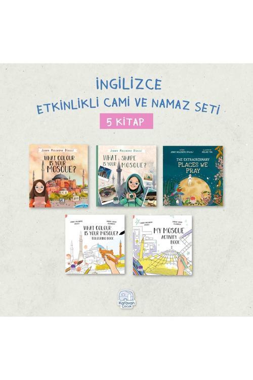 Karavan Çocuk İngilizce Etkinlikli Cami Ve Namaz Seti (5 Kitap)