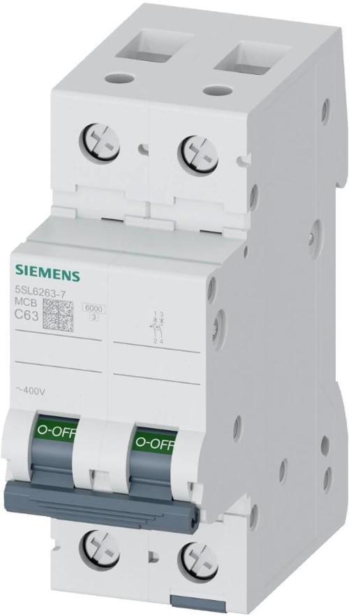 SIEMENS 2x63 A OTOMATİK SİGIRTA C TİP YAVAŞ KARAKTERLİ