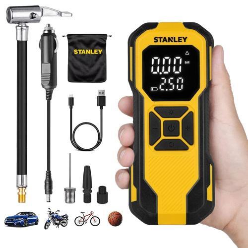 SXIF0101 12V / Şarjlı Li-ion 150 PSI Dijital Göstergeli Akıllı Lastik Şişirme Pompası+ Powerbank + SOS + Led Lam