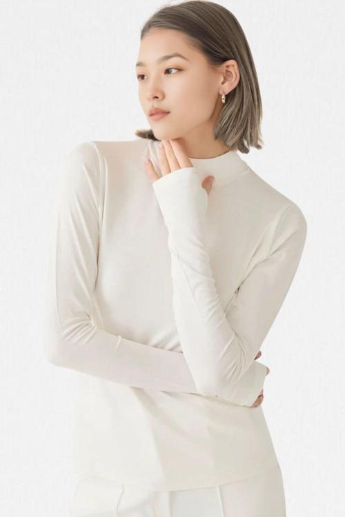 Kadın Beyaz Parmak Detaylı Ultra Soft Body