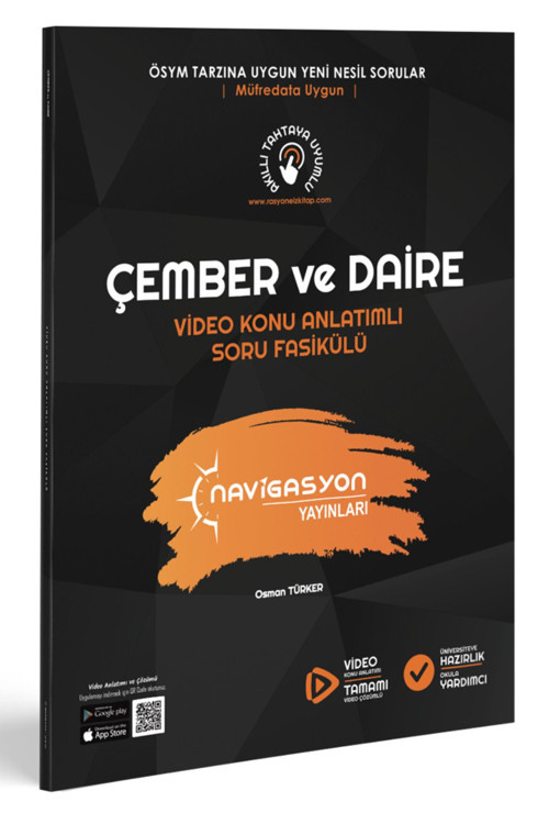 Navigasyon Yayınları Çember Ve Daire Video Konu Anlatımlı Soru Fasikülü