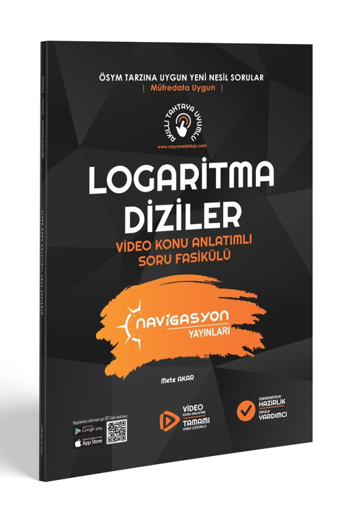 Navigasyon Yayınları Logaritma - Diziler Video Konu Anlatımlı Soru Fasikülü (Yazarlarından Video Anlatımlı)