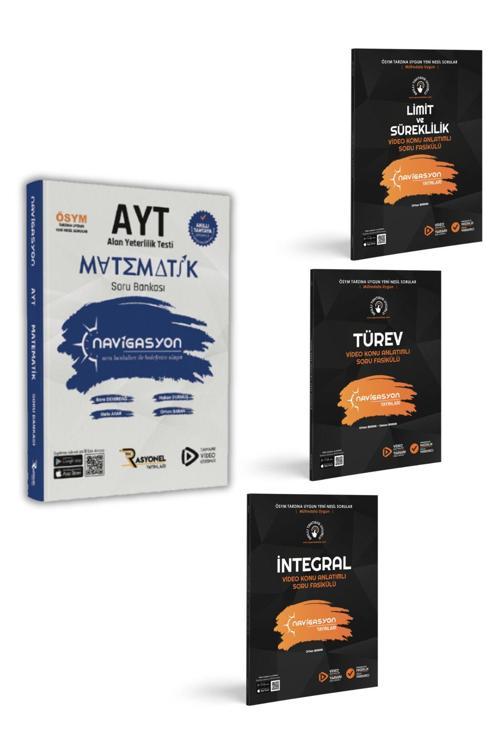 Navigasyon Yayınları Ayt Matematik Soru Bankası- Limit-Türev-İntegral Konu Anlatımlı Soru Fasikülleri (4 Kitap)