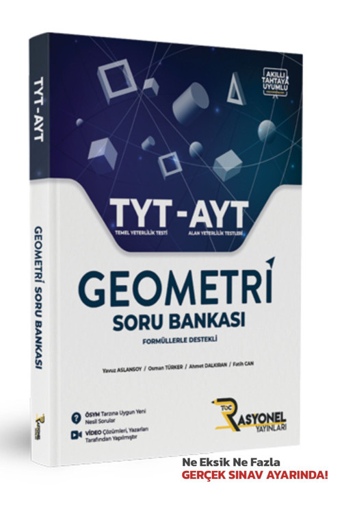Rasyonel Yayınları Tyt-Ayt Formüllerle Destekli Geometri Soru Bankası (Ösym Ayarında)