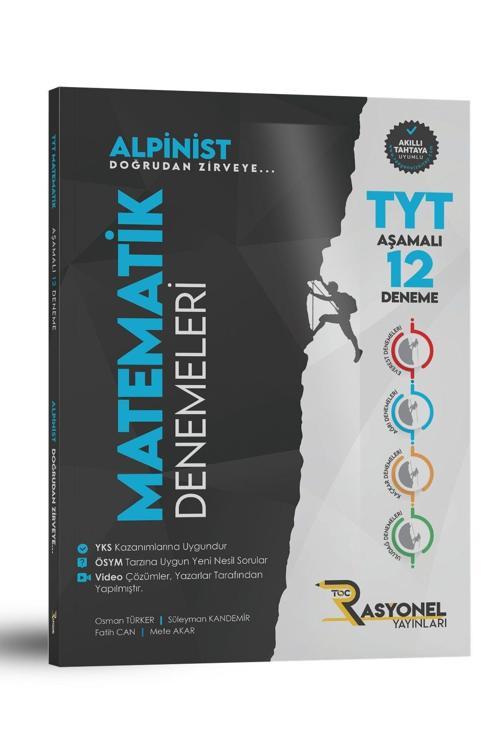 Rasyonel Yayınları Tyt Matematik 12'Li Deneme Seti (Alpinist Serisi) (Yazarlarından Video Çözümlü)