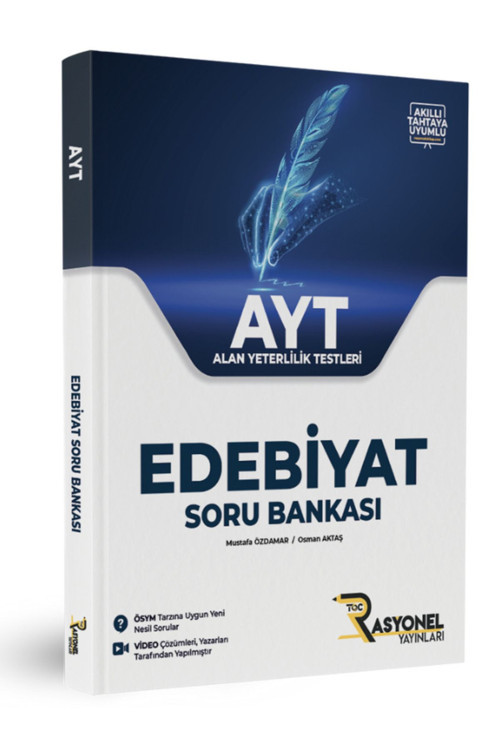 Rasyonel Yayınları Ayt Edebiyat Soru Bankası (Yazarlarından Video Çözümlü)
