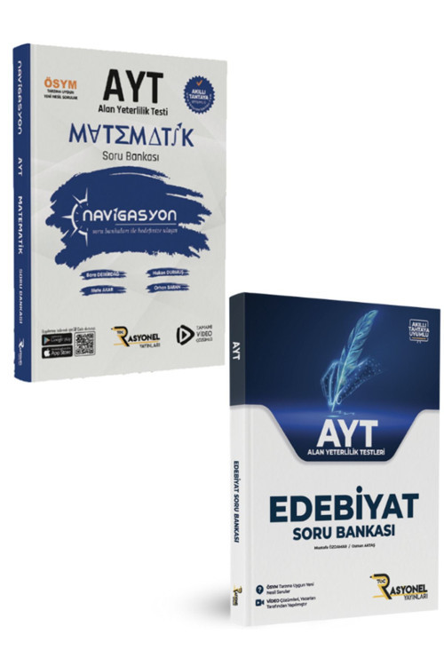 Rasyonel Yayınları Ayt Matematik Ve Ayt Edebiyat Soru Bankası Seti (2 Kitap)