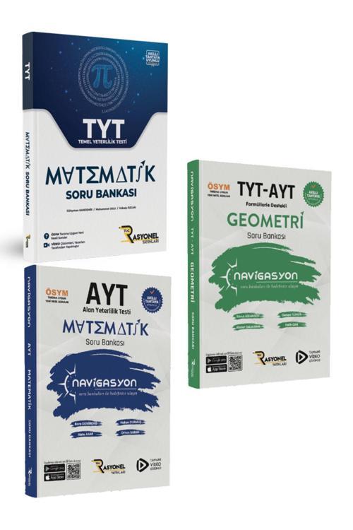 Rasyonel Yayınları Tyt - Ayt Matematik Ve Geometri Soru Bankası (3 Kitap)