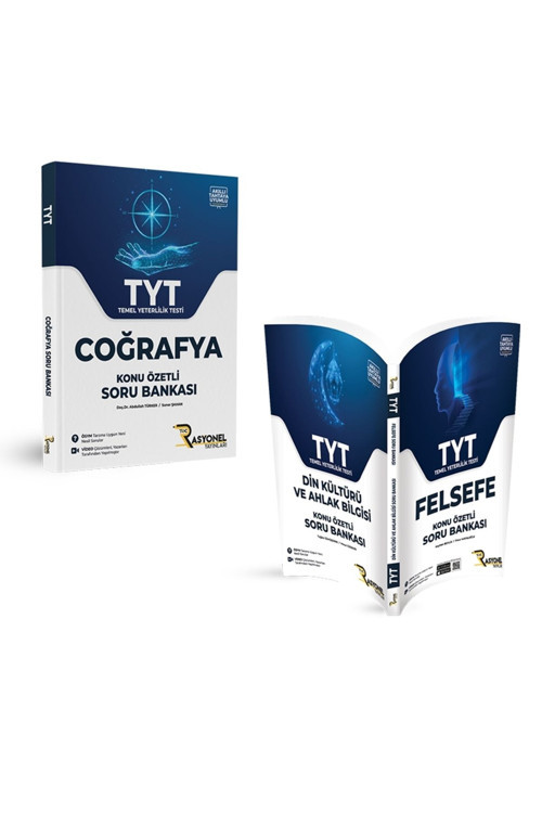 Rasyonel Yayınları Tyt Coğrafya Ve Tyt Din Kültürü-Felsefe Soru Bankaları (3 Branş-2 Kitap)