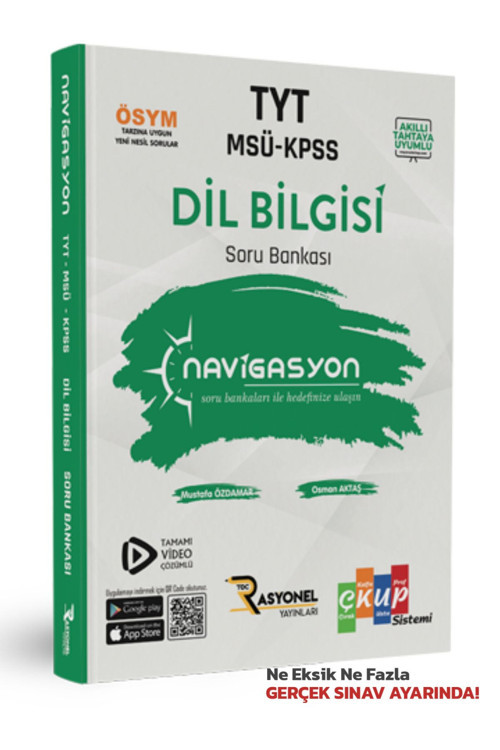 Rasyonel Yayınları Tyt-Msü-Kpss Dil Bilgisi Soru Bankası (Yazarlarından Video Çözümlü)