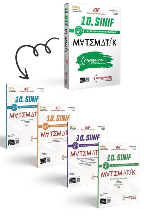 Navigasyon Yayınları 10. Sınıf Matematik Kademeli İlerleme Fasikül Seti (Meb Müfredatına Uygun-Ösym Ayarında)