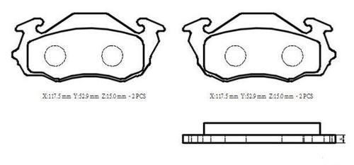Subaru Domingo/libero 90/94 Ön Fren Balatası (Di̇sk) (115x49x15) (Daıwa) 