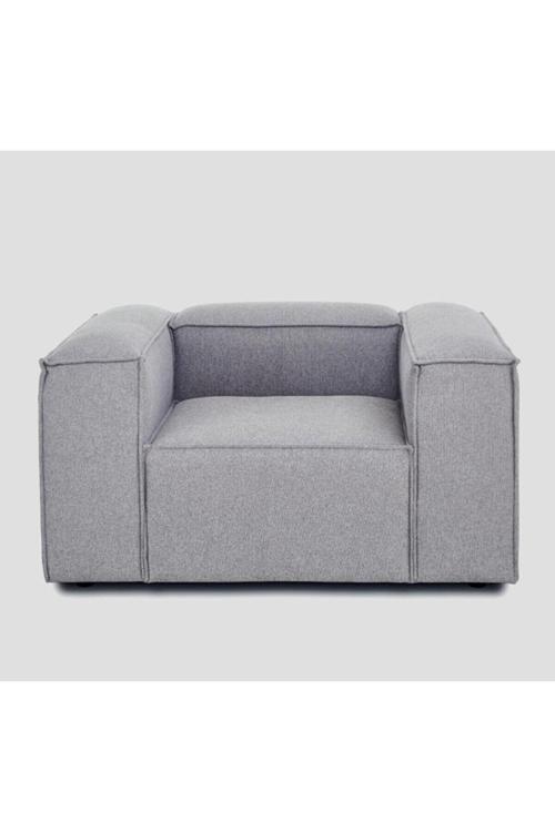 Mode Soft Berjer 19 Gri Keten Kumaş Işbir Sünger (DAİRENİZE TESLİM)
