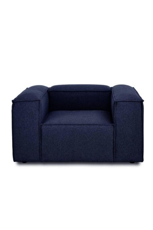 Mode Soft Berjer Lacivert Keten Kumaş Işbir Sünger (DAİRENİZE TESLİM)