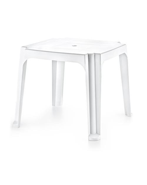 SY-2588 Beyaz Kare Plastik Sehpa Bahçe Sehpası