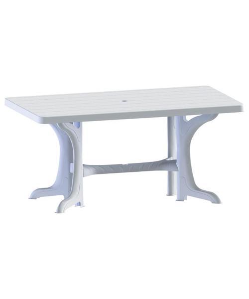 SY-2585 Beyaz Plastik Dikdörtgen Kapalı Masa 90x150 cm