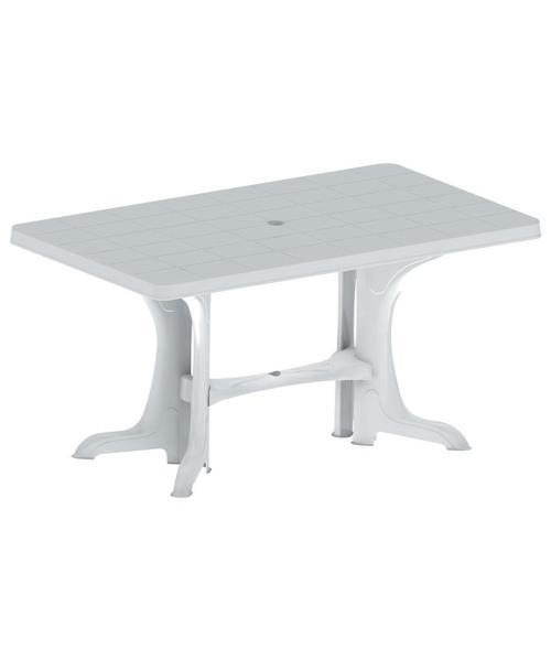 SY-2580 Beyaz Plastik Dikdörtgen Kapalı Masa 80x140 cm