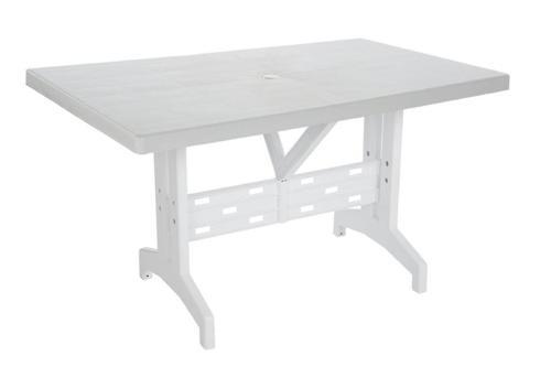 SY-2575 Beyaz Dikdörtgen Plastik Masa 70x120cm