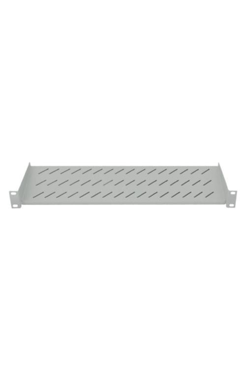 19'' Kabinet Rafı Önden Bağlamalı 1u D=300mm Gri Ral7035 2 Yıl Garantili